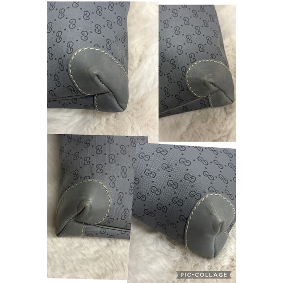 Vintage Gucci Ophidia Micro GG Monogram Gray Leather Crossbody Bag Purse Italy - Picture 13 of 14